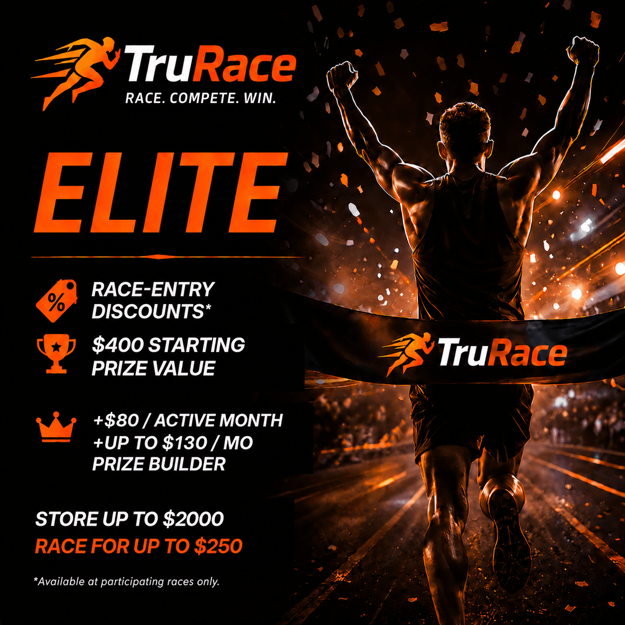 TruRace elite tier promotional graphic