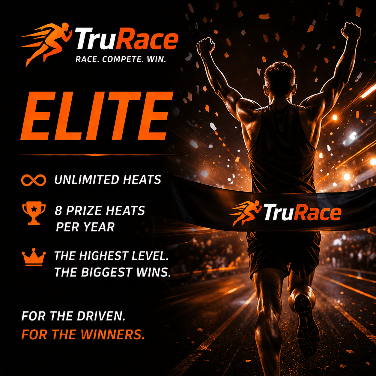 TruRace elite tier promotional graphic