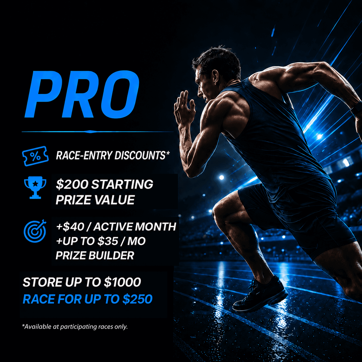 TruRace pro tier promotional graphic