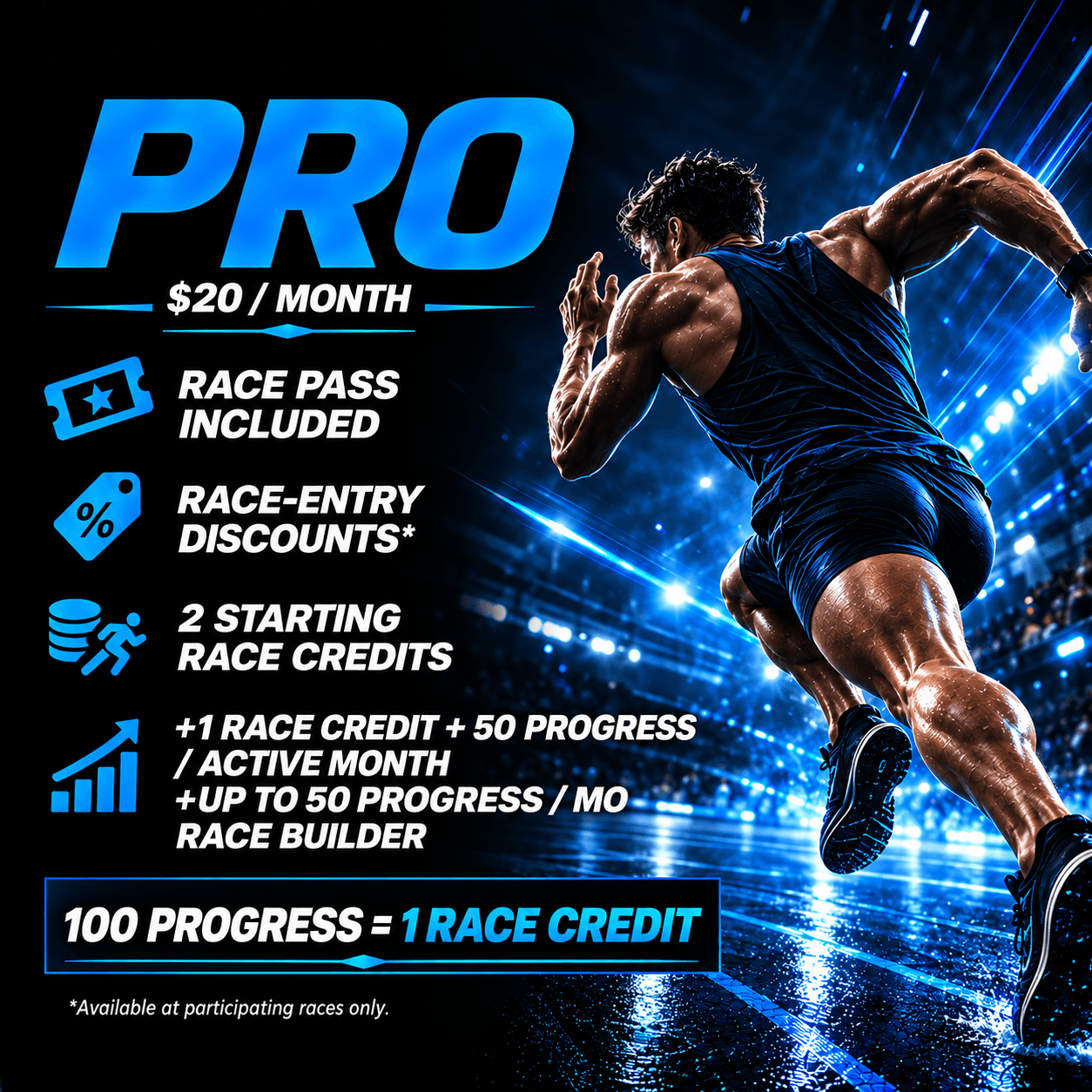 TruRace pro tier promotional graphic