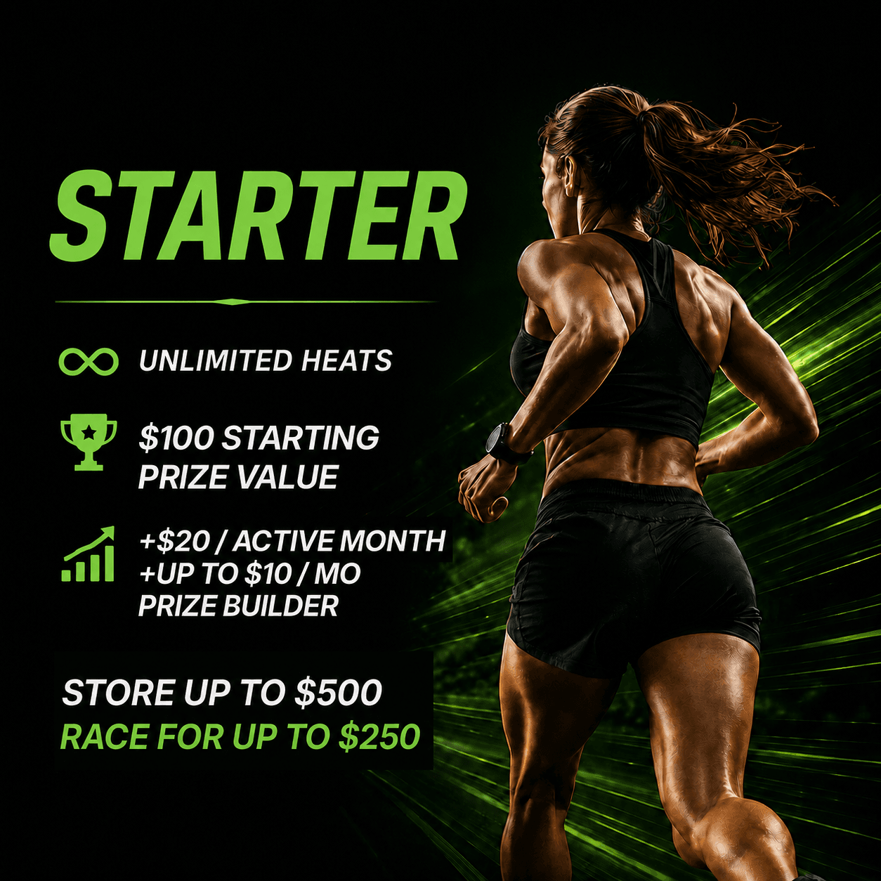 TruRace starter tier promotional graphic